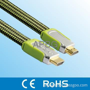 24k Gold Plated HDMI Cable ,Flat HDMI Cable 19pin male to male